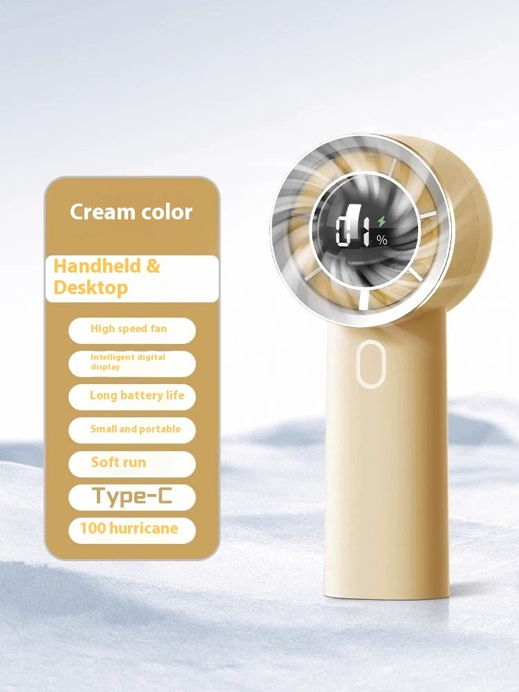 Usb Rechargeable Handheld Fan Ultra-long Life Battery
