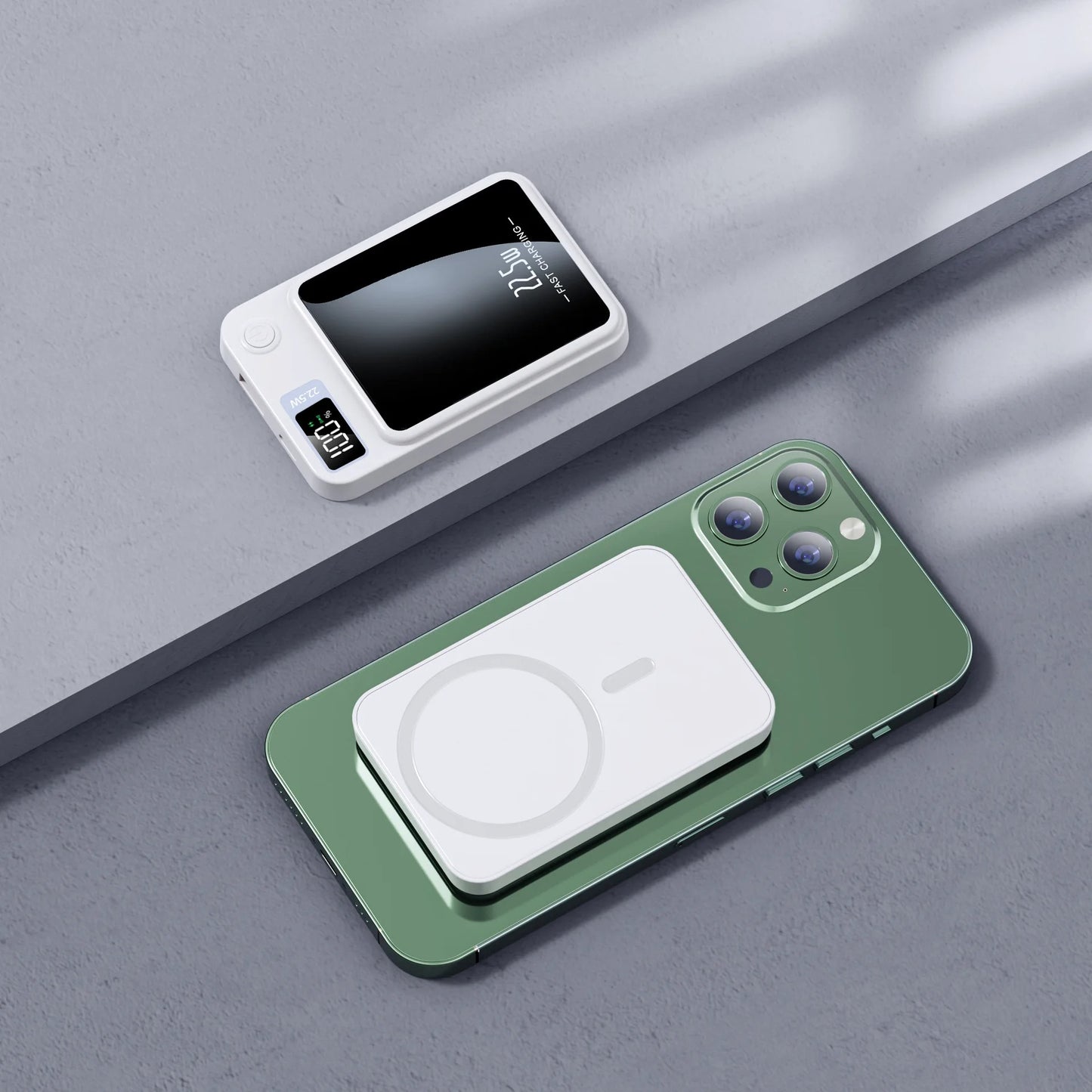 30000 MAh Magnetische Kabellose Powerbank, Superschnelles Aufladen, Tragbare Externe Akku-Powerbank Fr